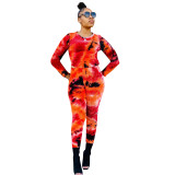Ladies Print Top and Pant Two Piece