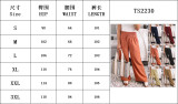 Straight Pants Loose Home Casual Pants Mid Waist Solid Color Lace Up Wide Leg Pants Women