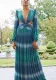 Fall Long Sleeve Low Back Sexy Gradient Maxi Dress