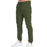 Men's Casual Trousers Slim Fit Casual Solid Color Trousers