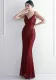 Long Sequins Plus Size Costume Formal Party Evening Dress