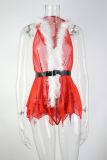Christmas Costume Adult Erotic Lingerie Christmas Lace Mesh Suit