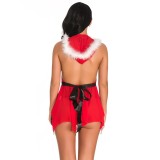 Christmas Costume Adult Erotic Lingerie Christmas Lace Mesh Suit