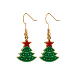 Jewelry Simple Multi-Color Bulb Candy Set Earrings Christmas Tree Snowman Festive Earrings