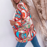 Women'S Multi-Color Print Casual Blazer