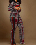 Women Printed Long Sleeve Top and Pant Two Piece