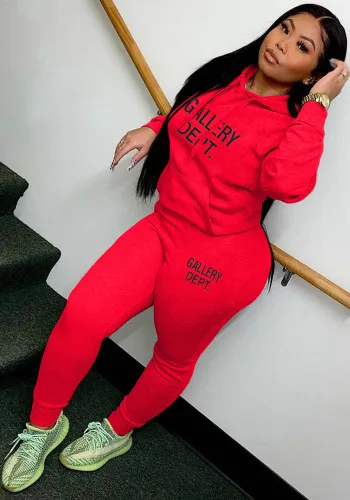 Women's Fall Winter Hoodie Casual Sports Hoodies Two Piece