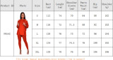 Autumn And Winter Fashion Women'S Solid Color Cutout Shoulder Hooded Two-Piece Pants Set