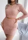 WomenCasual Crop Sweater Aand Bodycon Skirt Two Piece