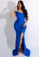 Autumn and winter women's fashion sexy Tight Fitting pleated swing dress