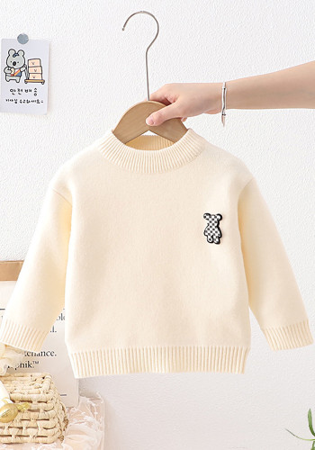 детские осенние и зимние детские свитера для мальчиков и девочек с героями мультфильмов Knitting Top