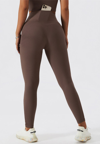 High Waist Quick Dry Yoga Pants Peach Butt Lift Fitness Pants Tight Fitting Sports Running Pants Women