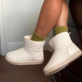 Winter Thick-Soled Fleece Snow Boots Women Plus Size Warm Towel Short Boots Shoes