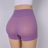 Fitted Yoga Tight Fitting Sweatpants No Embarrassing Line High Stretch Fitness Pants Girls Sexy Yoga Shorts