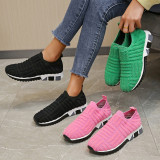Plus Size Sneakers Women'S Breathable Mesh Casual Shoes Women'S Towel Shoes