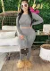 Fall Women'S Sexy Cutout Ripped High Waist Tight Fitting Casual Tracksuit