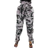 Women's Casual Sports Camouflage Basic Regular High Rise Pants