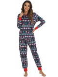 Christmas Home Clothes Elk Pajama Two Piece Set