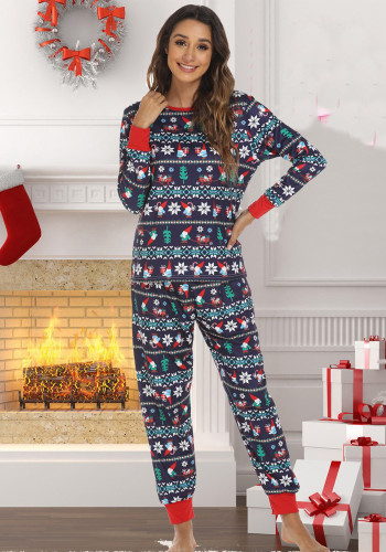 Christmas Home Clothes Elk Pajama Two Piece Set