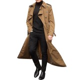Men's Trench Coat Long Fashion Trench Coat