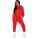 Women Casual Hoodies and Pant Two Piece Set