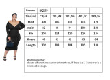 Figurbetontes Kleid mit V-Ausschnitt für Damen in Übergröße