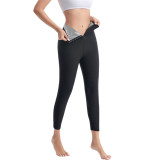 Women Sports Fitness Breasted Corset Sweat-Shaping Pants