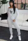 Women'S Print Off Shoulder Long Sleeve Sexy Sport Jumpsuit