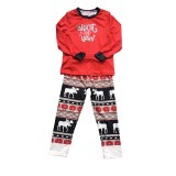 Parent-Child Outfit Christmas Print Parent-Child Pajamas Set