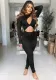 Women'S Fall/Winter Keyhole Hollow Out Sexy Casual Jumpsuit