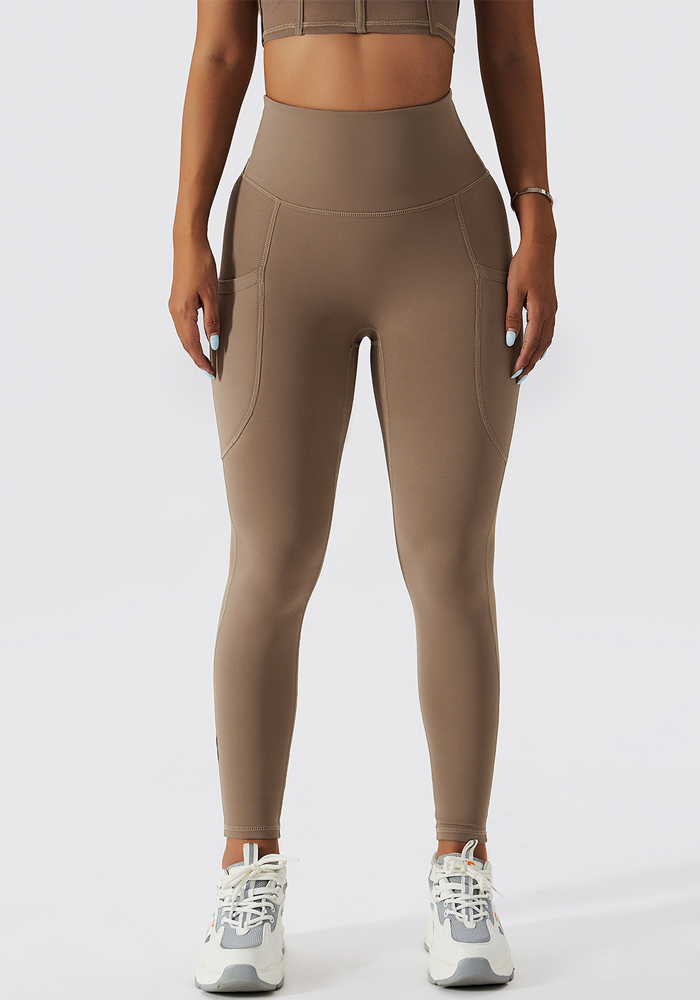 Wholesale Breathable Quick Dry Yoga Pants Pocket Fitness Pants Butt