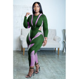 Women'S Printed Fashion Print Plus Size Tight Fitting Jumpsuit