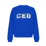Autumn/Winter Loose Hoodies Casual Fashion Print Round Neck Pullover Long Sleeve Top Women