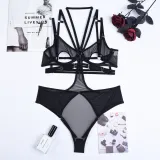 Women Sexy Mesh Bodysuit Lingerie