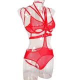 Women Sexy Mesh Bodysuit Lingerie