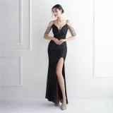 sequins Plus Size Fat Size Costume Formal Party Evening Dress