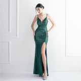 Fairy Dream Party Sexy Long Slim Fit Toast Show Mermaid Maxi Evening Gown
