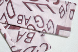 Women'S Winter Letter Print Round Neck Long Sleeve Top High Waist Butt Lift Basic Pants Fashion Two Piece Set