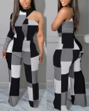 Women'S Fashion Print One-Sleeve Jumpsuit