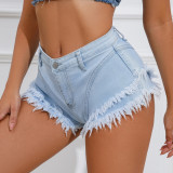 Summer Casual Denim Pants High Waist Ladies Denim Shorts
