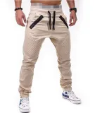 Men's Casual Tether Elastic Sport Zip Pant