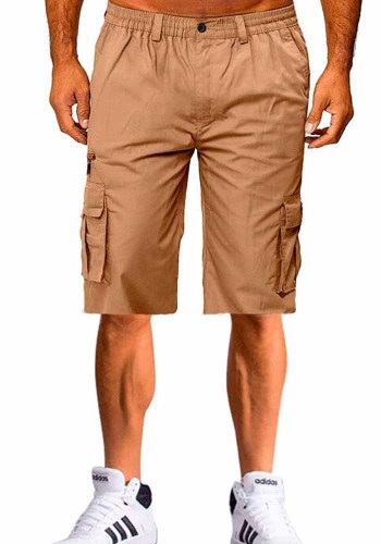 Pantalones cortos de carga sueltos casuales para hombres