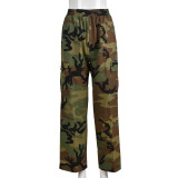 Women Camouflage gallery pocket trousers
