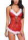 Sexy Lingerie Sexy Red Siamese See-Through Straps Christmas Clothing