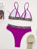 Women's swimwear Leopard print bikini Two Pieces swimwear