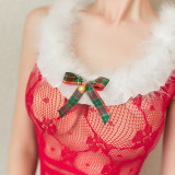 Sexy lingerie sexy temptation Christmas elk fur sexy stockings mesh uniform suit