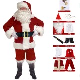 Christmas clothes Santa Claus costume gold velvet festive atmosphere cosplay performance costume