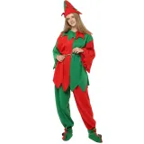 Parent-child family Christmas elves luxury 7-piece suit party event costumes