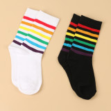 Women Casual Rainbow Athletic Socks