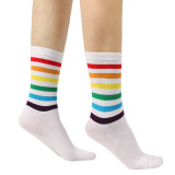Women Casual Rainbow Athletic Socks